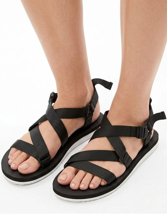 American Eagle Outfitters Shoes - AMERICAN EAGLE OUTFITTERS Unisex Black Back Ankle Strap Sandals Size 9 NWOT